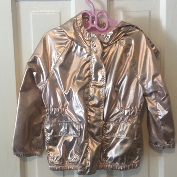 gold rain jacket